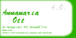 annamaria ott business card